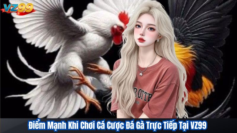 Cá Cược Đá Gà Trực Tiếp – Trải Nghiệm Chơi Thú Vị Tại VZ99 2 Điểm Mạnh Khi Chơi Cá Cược Đá Gà Trực Tiếp Tại VZ99